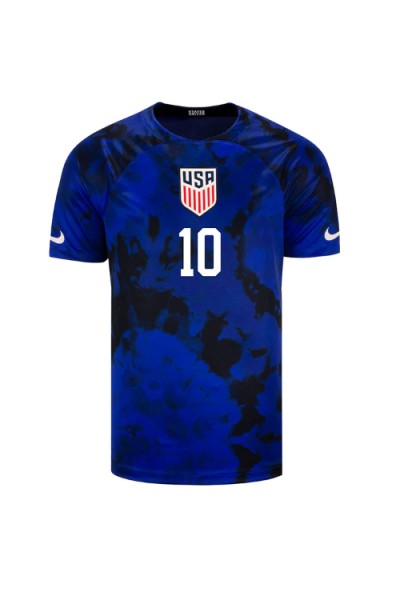 Fotbalové Dres Spojené státy Christian Pulisic #10 Venkovní Oblečení MS 2022 Krátký Rukáv